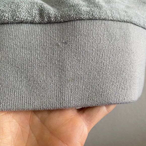 Naketano Cowl Neck Rope Accent Pullover Hoodie Sweatshirt Gray Color Medium - Picture 2 of 5